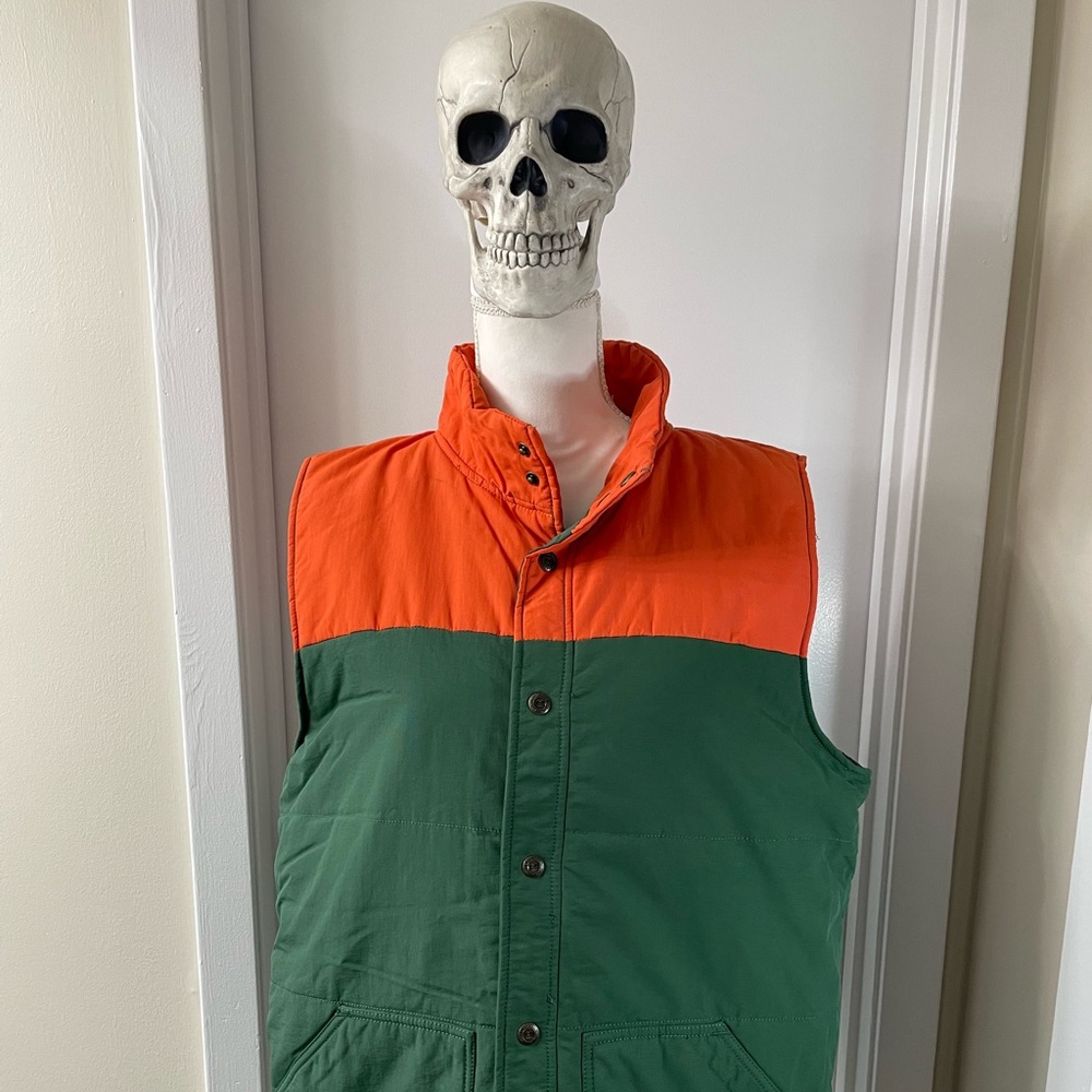 Kavu Men’s Button Up Puffer Vest, Sz L